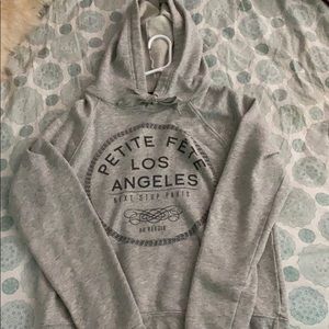 Grey French Written Hoodie